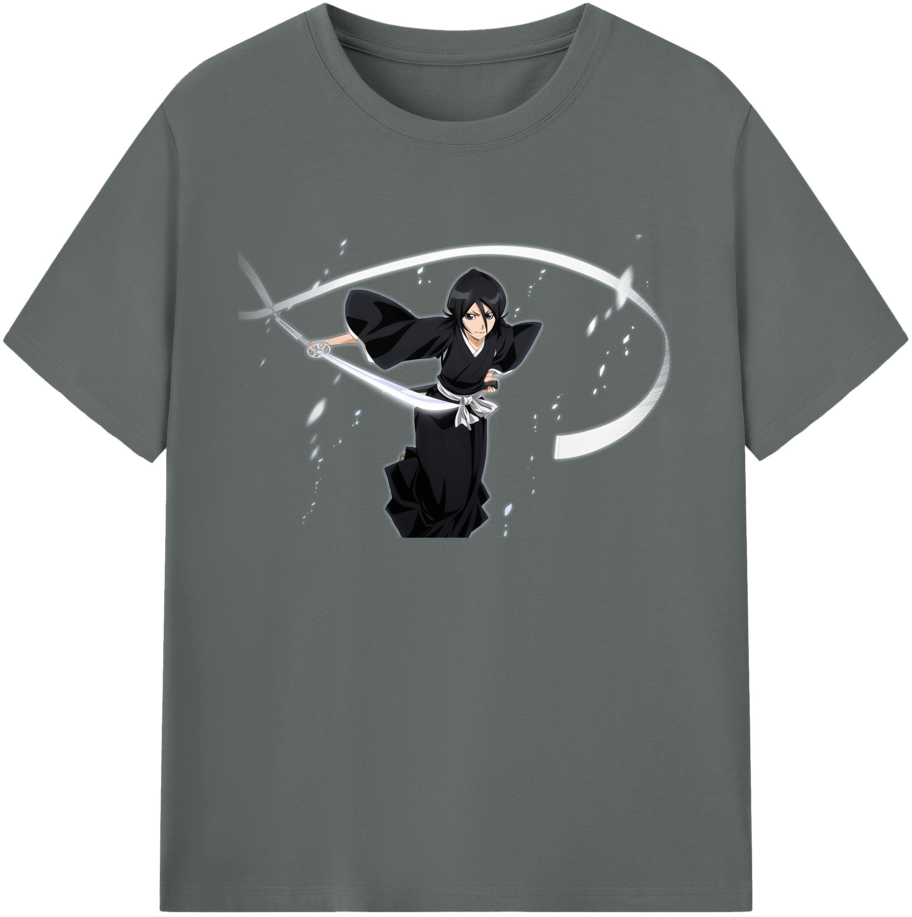 （画像用） ブリーチ 朽木ルキア BLEACH Kuchiki Rukia 綿100％ メンズ半袖Tシャツ｜肌触りやわらか＆通気性